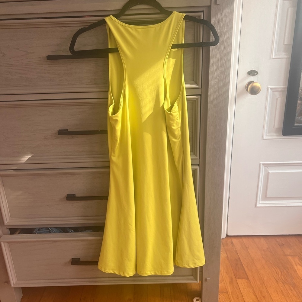 Sunday Best Vibrant Yellow green Mini Dress - Picture 3 of 7